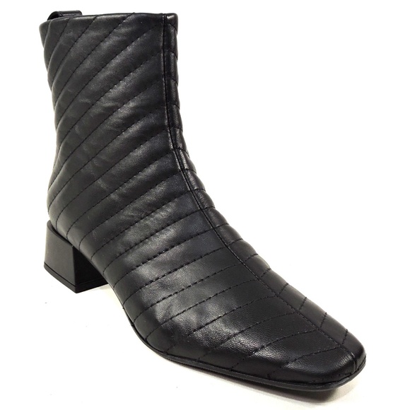 NAPOLEONI 🇮🇹 WOMEN'S BLACK SOFT LEATHER COMFORT ANKLE BOOTIE - Picture 3 of 8